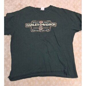 Harley-Davidson T-Shirt Men's 3X Black Painted Post NY Dealer Logo